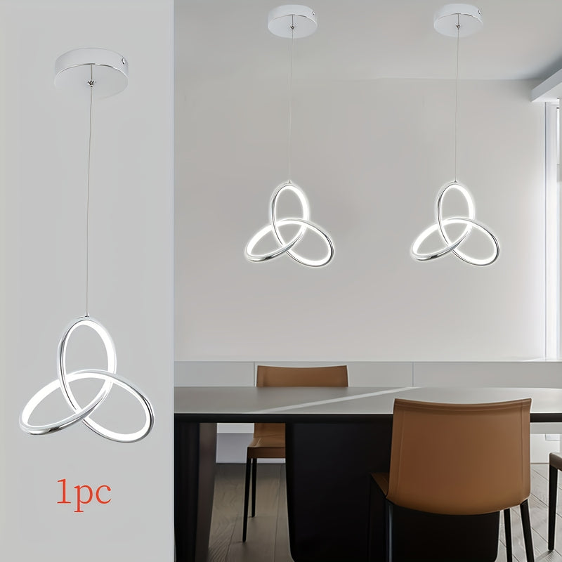 Luz de techo LED mini moderna de plata - Diseño con símbolo de infinito, montaje semienterrado para dormitorio, baño, cocina, balcón y pasillo - Acabado metálico pulido, instalación fácil, compatible con Alexa, iluminación de cocina | Luz de techo elegan