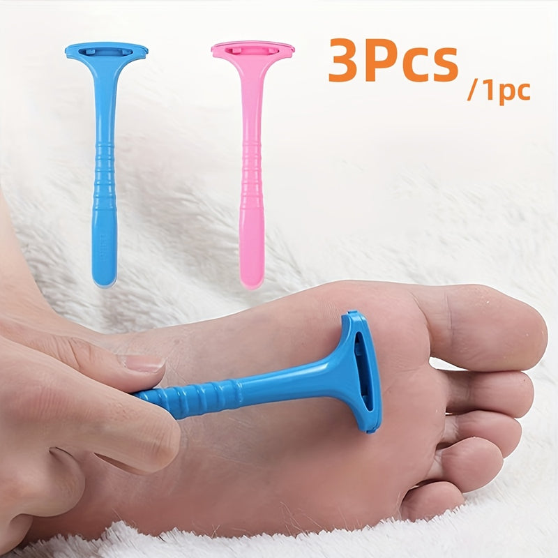 [Herramienta de Cuidado de Pies] Excelente Herramienta de Cuidado de Pies de Plástico - 3/1 pzas para Exfoliación de Queratina, Eliminación de Piel Muerta, Cuidado de Uñas y Instrumentos para Manos