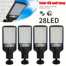 1/2/4/6/8 piezas de luz solar exterior para pared con sensor de movimiento - Energía solar, IP44, resistente al clima, control remoto, batería de litio recargable, cubierta de lente de plástico para jardín, garaje, patio trasero y iluminación de escenari