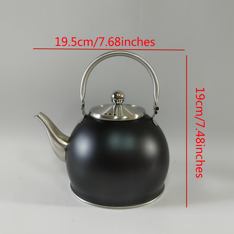Tetera de acero inoxidable Luxgrace, diseño elegante para Navidad, Día del Padre, Día de la Madre - Vajilla duradera, tetera navideña