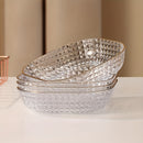 2pcs/4pcs Bandeja de Servir Cuadrada de Plástico - Versátil para Frutas, Postres, Tartas, Aperitivos y Desayuno - Decoración Duradera para Cocina y Comedor
