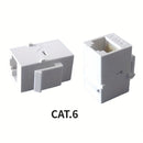 20 piezas de conector RJ45 hembra a hembra para conexión de red informática CAT.6 Gigabit Ethernet, destinado a fines de telecomunicaciones, incluyendo teléfonos, computadoras de escritorio, laptops y otros dispositivos que permiten acceder a datos, cont