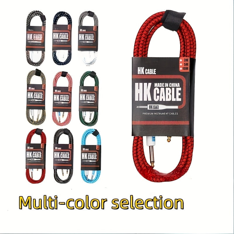Cables para amplificador de guitarra eléctrica y bajo de alta calidad, varios estilos - 3.05 metros/6.1 metros, sonido de alta fidelidad, duraderos y con mayor flexibilidad, compatibles con todos los instrumentos