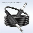 Cable de audio I-zclive de 6.5 mm, cable de audio macho a macho de 6.35 mm, cable de audio de 6.5 mm de cobre libre de oxígeno, cable de audio de reducción de ruido de 6.35 mm, conector de metal aplicable para computadora, DVD, bajo, teclado. Eid Al-Adha