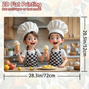1pc Protector de Cocina Lindo para Estufa - Cubierta Antideslizante y Fácil de Limpiar, Resistente a Rayaduras y Derrames, Compatible con Placas de Gas/Eléctricas e Inducción, Diseño Divertido, Base Antideslizante, Accesorio Decorativo para Hogar, 2D Pla