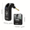 Sistema de monitorización intrauditivo inalámbrico de 2,4 G, transmisor giratorio de 282°, receptor de clip de collar portátil, emparejamiento automático recargable, baja latencia, distancia efectiva de 39,93 metros para estudio, ensayo de banda, actuaci