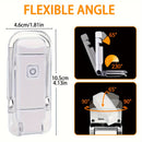 Mini Luz de Lectura Plegable Portátil, Recargable USB con Protección Ocular para Noche, 3 Colores de Iluminación y 3 Niveles de Brillo Ajustables, Clip para Libros, Fácil de Almacenar