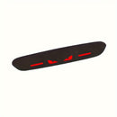 Pegatinas de luz de freno de fibra de carbono de posición alta - Material PET duradero, diseño rojo y blanco, fácil de aplicar para una mayor seguridad del vehículo y un estilo único, mejora de la visibilidad del vehículo, apariencia audaz, alta calidad.