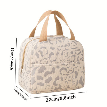 Lonchera aislante con diseño de tinta, gran capacidad, para trabajo y escuela, bolsa de picnic con hielo para viajes al aire libre, sin contacto con alimentos, regreso a clases