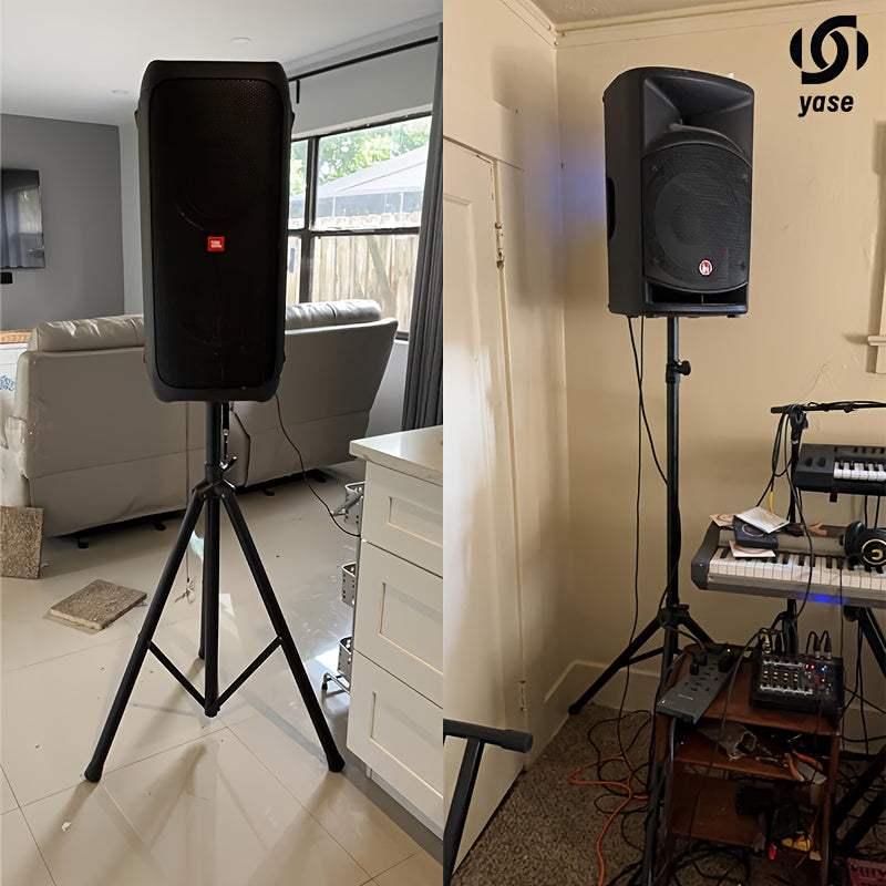 Soporte para Altavoz de Suelo Ajustable y Plegable, Estable y Resistente, Ideal para Escenarios e Invernaderos
