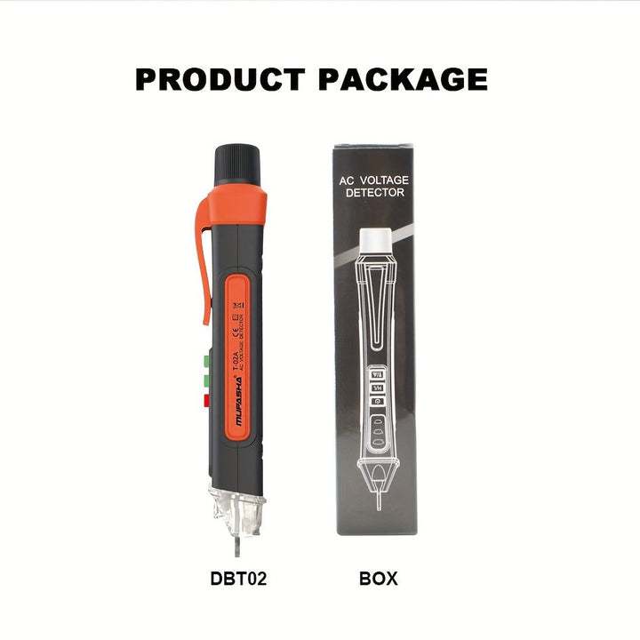 Probador de Voltaje sin Contacto Probador de Voltaje CA Puede Comprobar 12-1000V CA Eléctrico Inteligente de Punto de Ruptura Sin Batería MUFASHA