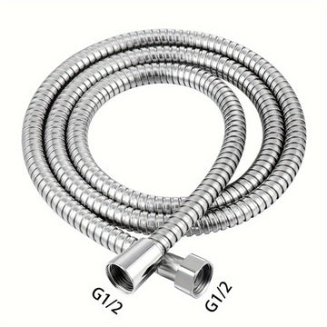 Conjunto de cabezal de ducha turbo de mano de alta presión con manguera de acero inoxidable de 59 pulgadas, 5 repuestos de filtro de algodón PP, flujo de agua ajustable con botón de parada, cabezal de ducha filtrado giratorio de 360 grados, accesorios de