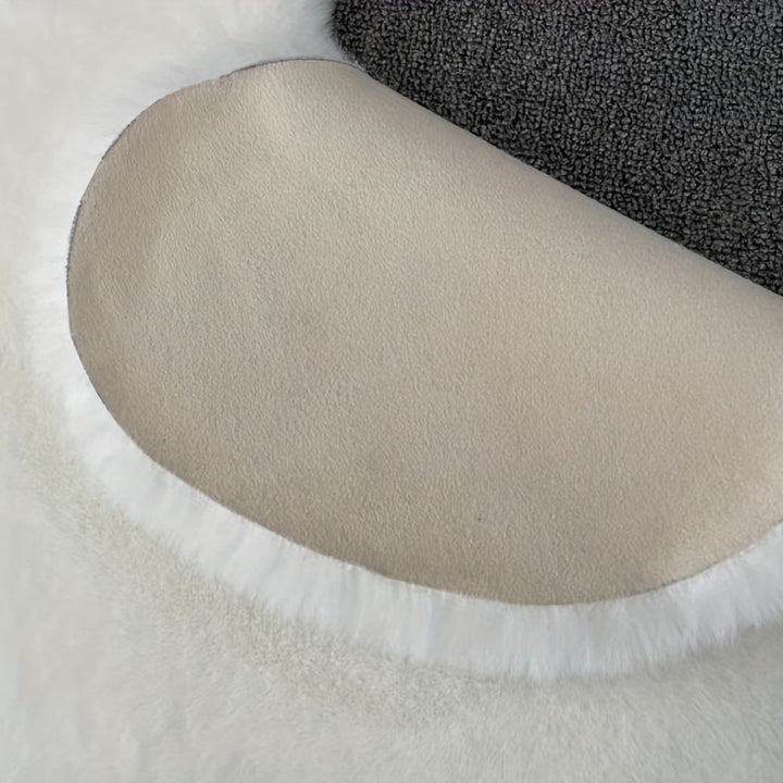 Alfombra suave y acogedora con forma de oso de peluche, ideal para dormitorio, sala o clóset: lavable a máquina, pelo bajo y duradera