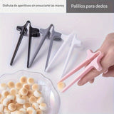 1-10 pares de palillos de plástico para dedos, utensilios de cocina multiusos para comer bocadillos, ideales para Halloween, Navidad, Pascua, Ramadán, graduaciones, fiestas y reuniones familiares