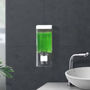 1Pc Dispensador de jabón manual de pared: Máquina de jabón de mano de un solo cabezal para hotel de baño, fácil de usar, ahorra tiempo y esfuerzo Decoraciones de Halloween y Navidad
