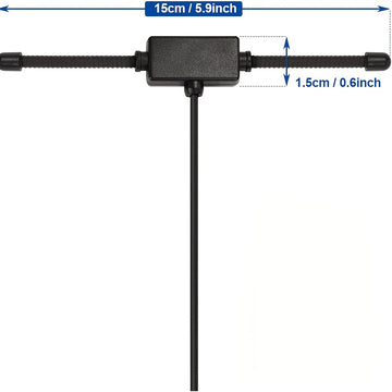 Antena de Montaje Adhesiva para Coche y Camión VHF UHF, Antena Dipolo Macho BNC Compatible con Radios Amateurs Ham para Vehículos, Compatibles con Uniden Bearcat Whistler Shack