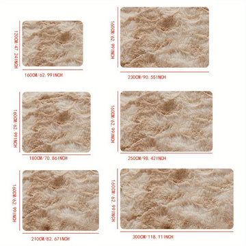 Alfombra Peluda de Felpa Inclusiva del Cielo 1pz - Ultra Suave 100% Poliéster, Base Antideslizante, Ligera y Fácil de Limpiar, Múltiples Tamaños hasta 2.16m² para Sala de Estar, Dormitorio, Decoración de Sala de Juegos, Alfombras para Salón