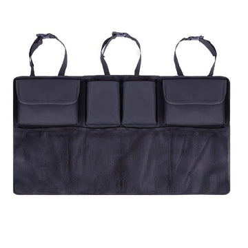 Organizador Plegable para Respaldo de Asiento de Coche, Bolsa de Almacenamiento de Malla de Tela Oxford para Vehículos