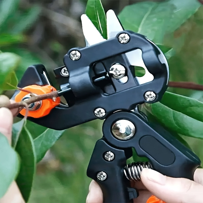 1 pza. Tijeras de podar clásicas de acero inoxidable para jardín, podadora de injerto, herramienta de poda de árboles frutales para jardineros y agricultores.