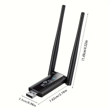 Repetidor Wi-Fi USB: Amplía la señal de tu red con una velocidad de 300 Mbps - Plug and Play