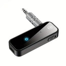 Transmisor y receptor sin varillas 5.0, Modo Dual (TX/RX), Entrada AUX, Carga USB, Baja Latencia para Estéreo de Auto, Hogar, Oficina, Smartphone, Tableta - Compatible con Dispositivos Inalámbricos, Equipo de Audio de Oficina, Diseño Elegante del Recepto