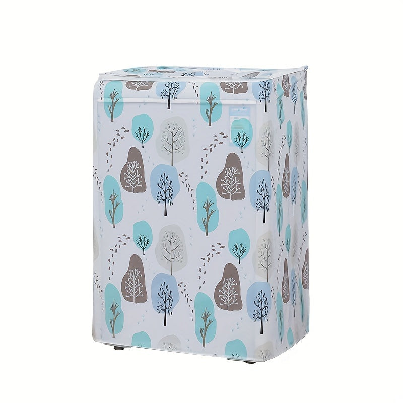[Funda Impermeable para Lavadora] Funda Impermeable para Lavadora de 1 ud de PEVA Gruesa y Duradera - Diseño Protector con Tapa Abatible para Uso en el Hogar