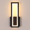 Luz de Pared LED Moderna - Blanco Cálido 3000K, Lámpara Interior de Acrílico Negro para Dormitorio, Sala de Estar, Pasillo y Escaleras