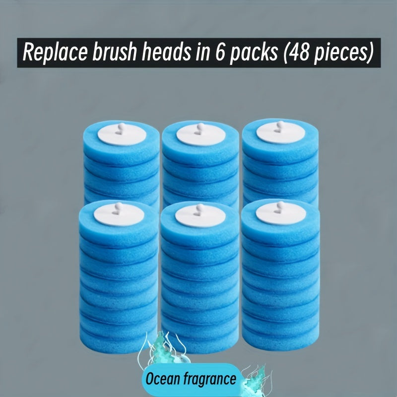 1 Juego de Accesorios para Cepillo de Inodoro Desechable, Eliminación Potente de Manchas + Fragancia Duradera, Cabezal de Cepillo de Baño Descartable, Suministros para el Cuarto de Baño