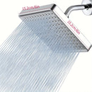 Cabezal de Ducha Cuadrado Pulido con Instalación en 1 Minuto - Diseño Moderno Galvanizado, Sin Herramientas ni Plomería, Disfruta de una Experiencia de Baño Lujosa, Accesorios para la Ducha