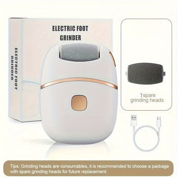 1pc MIGUAN Amoladora Eléctrica para Pies - Portátil con Carga Rápida USB, Sin Cable, Batería de Litio, Diseño Elegante y Duradero - Ideal para Hogar, Viajes o Salón, Dispositivo de Cuidado de Pies, Eliminador de Callosidades, Cuerpo de Plástico Resistent