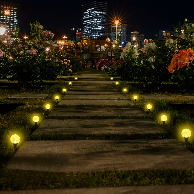 20pcs Luces Solares para Jardín, Luces de Césped Exteriores con 8 Modos de Iluminación, Apagado Automático Diurno y Encendido Nocturno para Verano, Camping, Navidad, Boda, Fiesta, Decoración de Caminos en el Césped