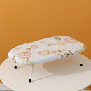 Portable Foldable Mini Ironing Board with Elegant Floral pattern - Lightweight Compact Ironing Board for Home, Travel, Apartments - Sturdy Construction, Space-Saving Design for Laundry, Clothes, Linens - Ideal for Small Spaces & On-the-Go Ironing, Home E