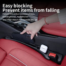 Pack de 2 Rellenos para Espacios del Asiento del Coche - Protectores Anticaída, Diseño Ergonómico en Plástico Duradero, Fácil Instalación para Autos Camiones y SUVs, Organizador de Consola Central y Espacio entre Asientos, Caja de Almacenamiento de Resid