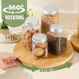 Bandeja Giratoria de Bambú Redonda, 1 ud Bandeja Giratoria de Bambú, Plato Giratorio para Comida, Para Cocina, Armarios, Mesas o Despensa, Contenedores de Condimentos, Estante de Almacenamiento Variado, Bandeja de Servir, Organizador Redondo de Madera