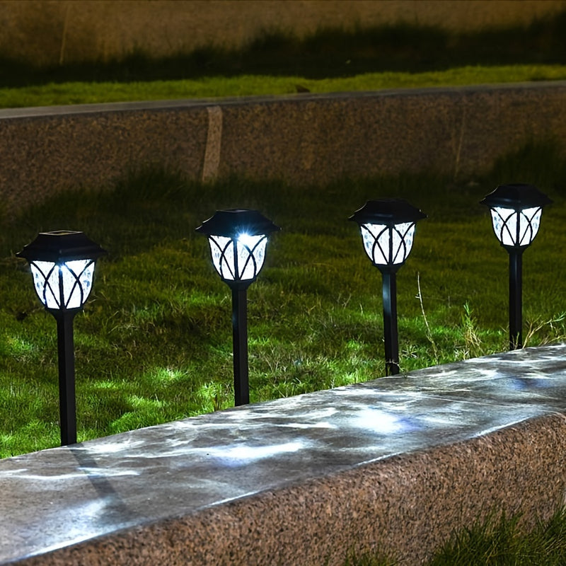 Lámpara solar para jardín, decoración exterior, luz solar nueva para patio, jardín, villa, césped, habitación (7 piezas)