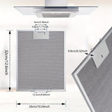2 Piezas de Filtros para Campana Extractora Resistentes - Compatibles con la mayoría de cocinas, hornos y campanas extractoras - Antigrasa y Antiolor, Instalación Fácil sin Herramientas Necesarias - Para Cocinas Residenciales/Comerciales, Mejora de Venti