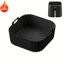 8,86 pulgadas de reutilizables, rectangulares, de silicona para freidor de aire, para Ninja AF140, AF141, AF180, AF181, Philips HD9270 y otros modelos - Antiadherente, resistente al calor, fácil limpieza, accesorio para hornear | Forma cuadrada | Silicon