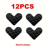 Adhesivos para Alfombras Reutilizables de 4/12/24/36 Piezas, Antideslizantes y Lavables, Evitan que las Alfombras se Muevan o Enrollen los Bordes, Pegatinas en Forma de Corazón Cortables y Aplicables en Diversos Escenarios