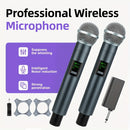 Micrófono sin varillas Dinámico Recargable para Canto de Karaoke, Bodas, DJ y Discursos con Anillo Antideslizante e Incluye Adaptador de 3.5mm