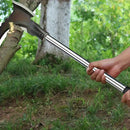 Tool Multifuncional de Acero Aleado de Doble Filo - Sin Necesidad de Energía, Construcción Metálica Duradera para Jardinería, Camping y Deshierbe - Herramienta Esencial para Embellecimiento Exterior (Excluye Mango), Hoja Afilada