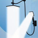 [Ducha de Lluvia Cuadrada de Alta] Set de Ducha de Lluvia Cuadrada de Alta Gama - 1 Set de Ducha de Mano y Cabezal de Ducha Fijo con Manguera Extra Larga, Soporte de Ducha, Divertidor de 3 Vías - Accesorios de Ducha de Lujo para Baño