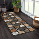 1 alfombra cuadrada extra larga de terciopelo cristal con base antideslizante, lavable a máquina, para pasillo, dormitorio, cocina, baño, decoración para múltiples habitaciones, alfombra para sala de estar