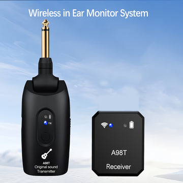 Sistema de monitorización inalámbrica para auriculares, adecuado para músicos y cantantes con auriculares inalámbricos personales IEM.