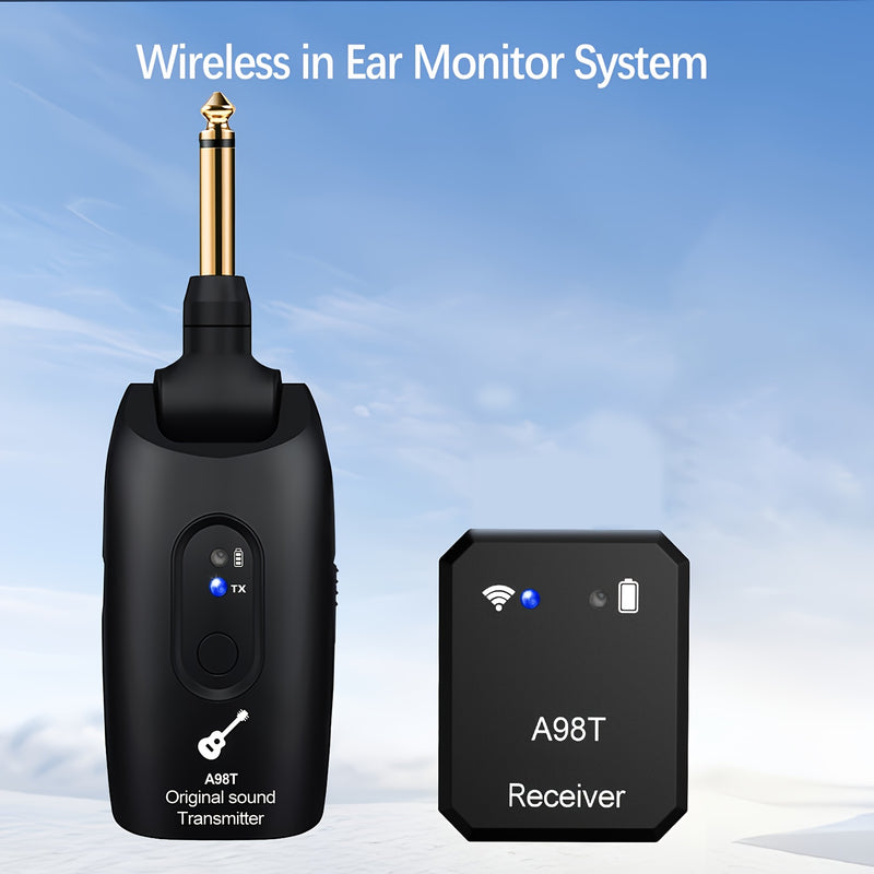 Sistema de monitorización inalámbrica para auriculares, adecuado para músicos y cantantes con auriculares inalámbricos personales IEM.