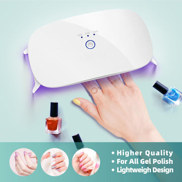 Linterna para Uñas - Ajustes de Temporizador 60/90/150S, Herramienta Profesional para Manicura y Pedicura, Diseño Portátil y Plegable para Moldes de Resina y Creación de Joyería