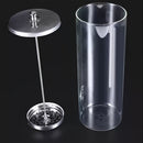 Vaso de Desinfección para Herramientas de Belleza con Cepillo Integrado - Botella de Esterilización Manual para Salón y Uñas, Sin Fragancia, No Requiere Electricidad