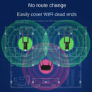 OEKE 300Mbps Dual-Band 2.4GHz USB WiFi Repeater Extender - Amplificador de señal de largo alcance con tarjeta de red, adaptador con antenas dobles, adecuado para cubrir toda la casa, extensor de Wi-Fi alimentado por USB | Diseño inalámbrico elegante | Di