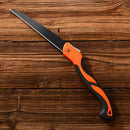 Cuchilla de mano plegable compacta para jardinería y carpintería - Hoja de metal duradera, mango ergonómico, cuchilla de poda portátil con hoja de acero SK5, diseño naranja y negro, cuchilla de carpintería | Diseño ergonómico | Cuchilla de metal duradera
