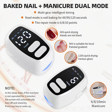 Máquina de cuidado de uñas recargable por USB, lámpara de uñas LED, diseño innovador de clip, regalo de San Valentín para hombres y mujeres.