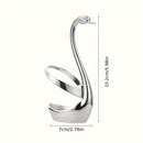 Soporte para cubiertos en forma de cisne de acero inoxidable 304, diseño elegante, sin tenedores ni cucharas, ideal para uso en catering o en el hogar, 1 unidad